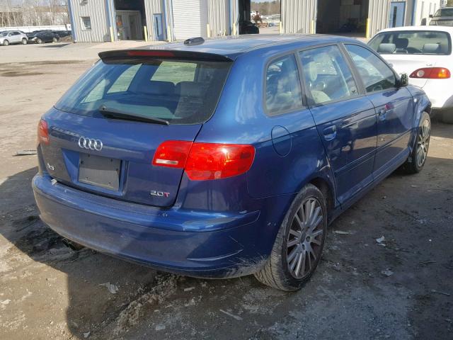 WAUMF78P86A052230 - 2006 AUDI A3 2.0 SPO BLUE photo 4