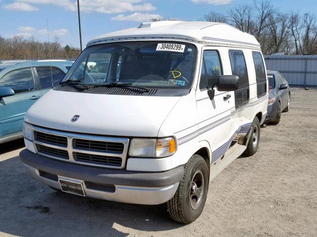 2B6HB21XXVK501525 - 1997 DODGE RAM VAN B2 WHITE photo 2