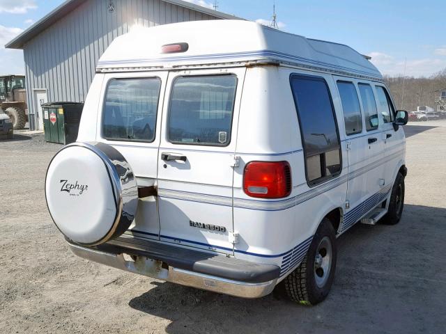 2B6HB21XXVK501525 - 1997 DODGE RAM VAN B2 WHITE photo 4