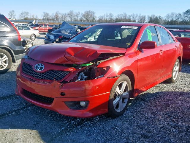 4T1BF3EK8AU510167 - 2010 TOYOTA CAMRY BASE RED photo 2