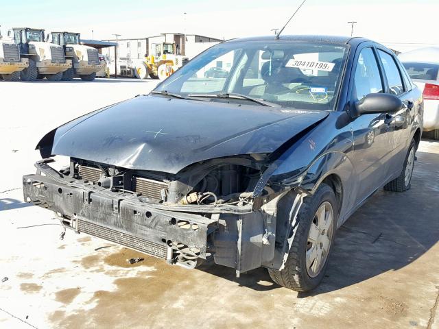 1FAFP34N17W298858 - 2007 FORD FOCUS ZX4 BLACK photo 2