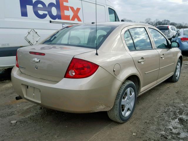 1G1AL58F787292159 - 2008 CHEVROLET COBALT LT GOLD photo 4