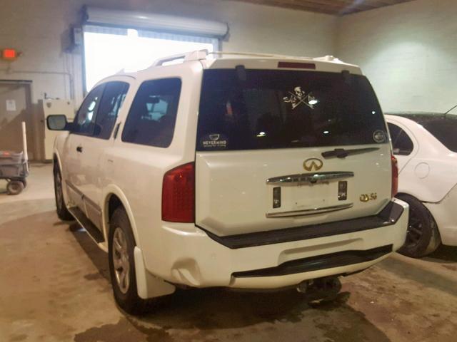 5N3AA08C96N811763 - 2006 INFINITI QX56 WHITE photo 3