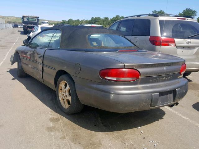 3C3EL55H7YT210266 - 2000 CHRYSLER SEBRING JX GRAY photo 3