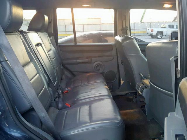 1J8HG48P77C678737 - 2007 JEEP COMMANDER BLUE photo 6