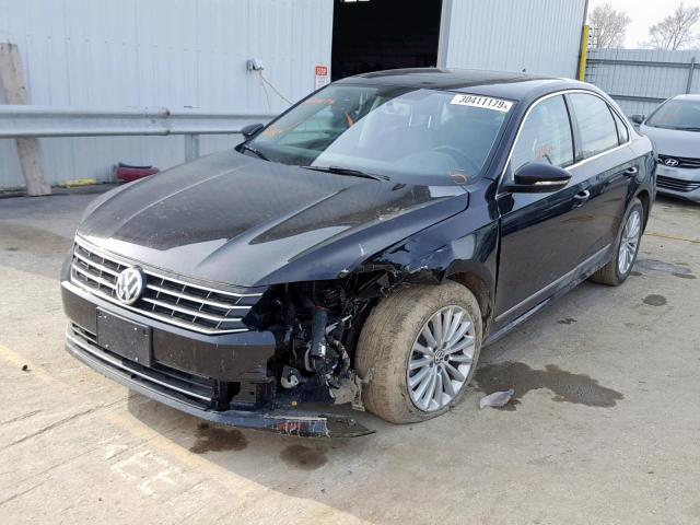 1VWBT7A36HC030595 - 2017 VOLKSWAGEN PASSAT SE BLACK photo 2