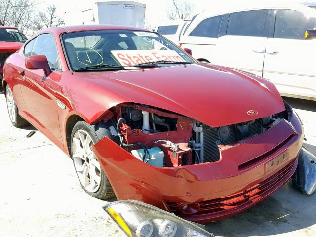 KMHHN66F78U283502 - 2008 HYUNDAI TIBURON GT BURGUNDY photo 1