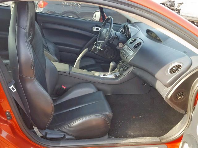 4A3AK64TX8E022976 - 2008 MITSUBISHI ECLIPSE SE ORANGE photo 5