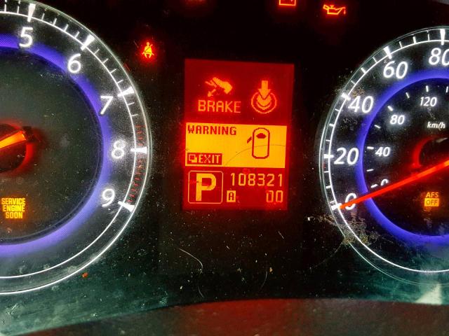 JNKAJ09F68M350342 - 2008 INFINITI EX35 BASE GRAY photo 8