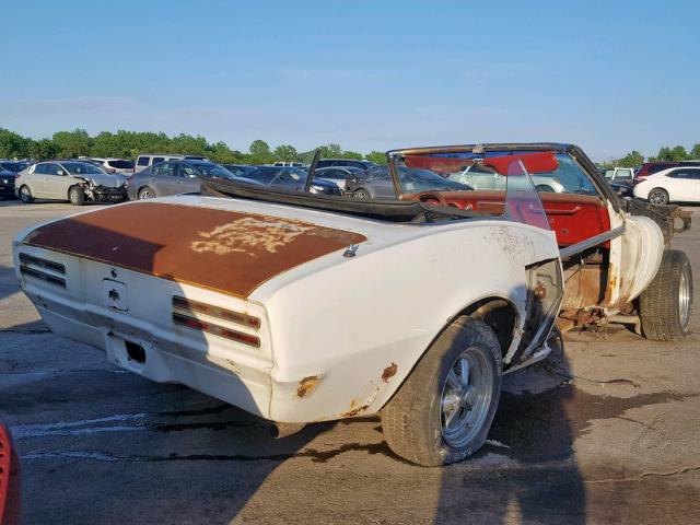 223677U149925 - 1967 PONTIAC FIREBIRD WHITE photo 4