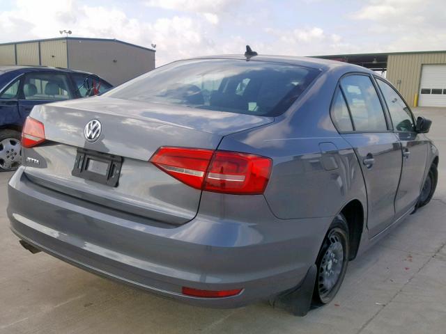 3VW2K7AJ2FM424642 - 2015 VOLKSWAGEN JETTA BASE CHARCOAL photo 4