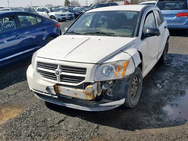 1B3CB2HA8AD630845 - 2010 DODGE CALIBER SE WHITE photo 2