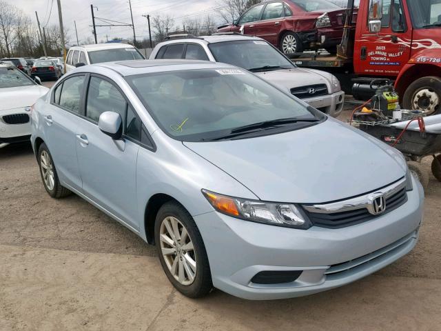 19XFB2F95CE349222 - 2012 HONDA CIVIC EXL BLUE photo 1