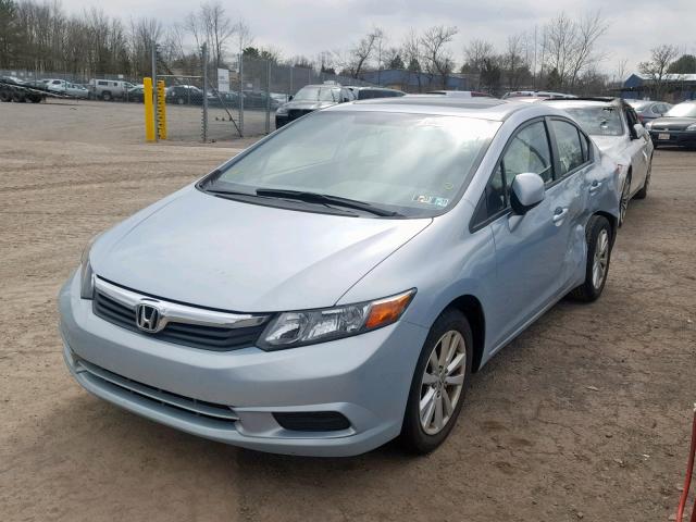 19XFB2F95CE349222 - 2012 HONDA CIVIC EXL BLUE photo 2