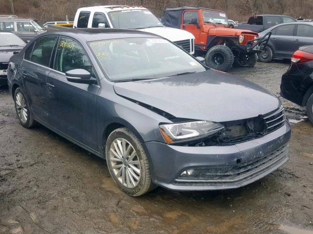 3VWL17AJ7GM382428 - 2016 VOLKSWAGEN JETTA SEL GRAY photo 1