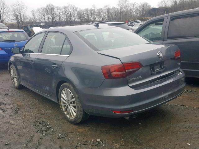 3VWL17AJ7GM382428 - 2016 VOLKSWAGEN JETTA SEL GRAY photo 3