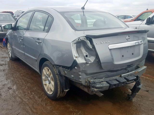 3N1AB6APXBL633580 - 2011 NISSAN SENTRA 2.0 GRAY photo 3