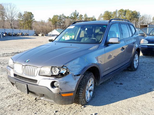 WBXPC93489WJ29870 - 2009 BMW X3 XDRIVE3 SILVER photo 2