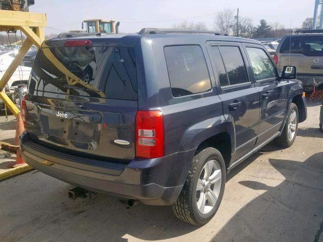 1C4NJRFB0ED885154 - 2014 JEEP PATRIOT LA GRAY photo 4