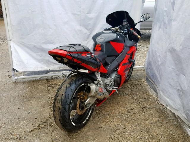 JH2SC50063M103750 - 2003 HONDA CBR900 RR RED photo 4