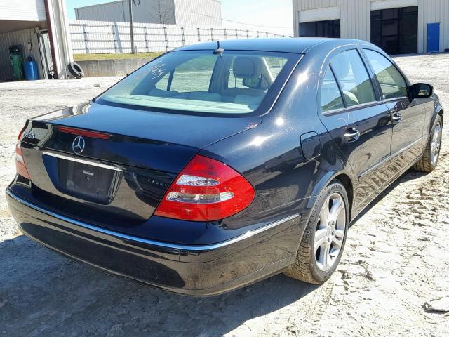 WDBUF56J96A872014 - 2006 MERCEDES-BENZ E 350 BLACK photo 4