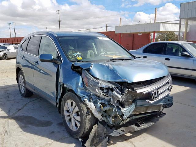 2HKRM3H79EH544666 - 2014 HONDA CR-V EXL GREEN photo 1