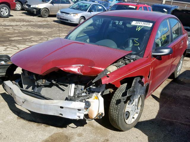 1G8AG52F05Z118268 - 2005 SATURN ION LEVEL BURGUNDY photo 2