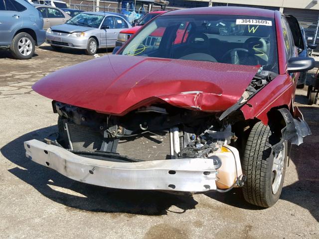 1G8AG52F05Z118268 - 2005 SATURN ION LEVEL BURGUNDY photo 9