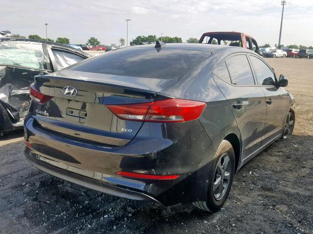 5NPD94LA1JH320242 - 2018 HYUNDAI ELANTRA EC BLACK photo 4