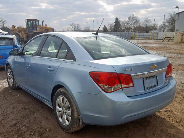 1G1PC5SH4C7198057 - 2012 CHEVROLET CRUZE LS BLUE photo 3