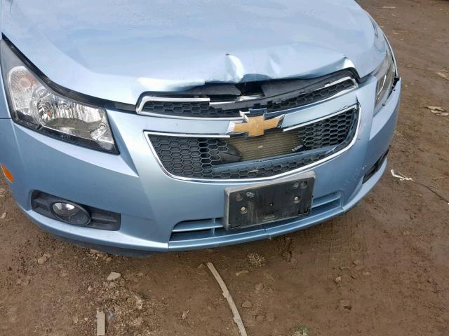 1G1PC5SH4C7198057 - 2012 CHEVROLET CRUZE LS BLUE photo 9