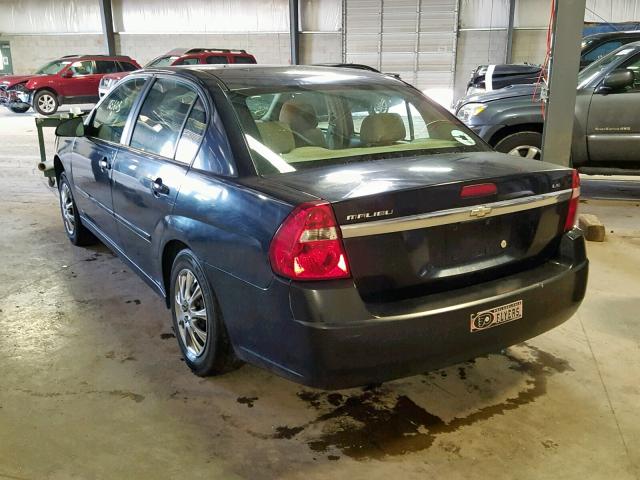 1G1ZS51F96F157106 - 2006 CHEVROLET MALIBU LS CHARCOAL photo 3
