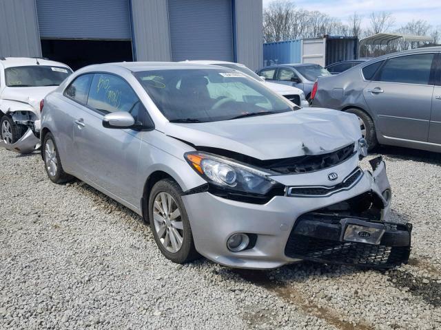 KNAFX6A81E5163115 - 2014 KIA FORTE EX SILVER photo 1