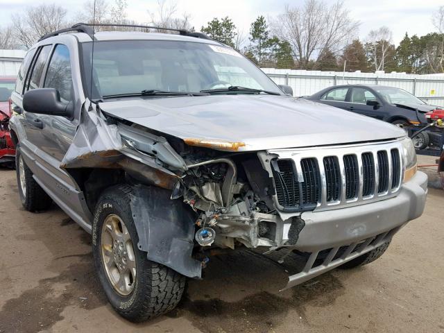 1J4GW48N5YC266042 - 2000 JEEP GRAND CHER GRAY photo 1