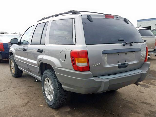 1J4GW48N5YC266042 - 2000 JEEP GRAND CHER GRAY photo 3