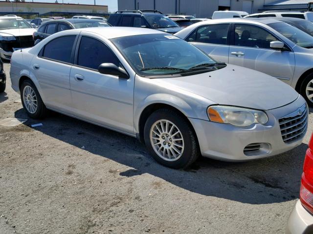 1C3EL46X44N415456 - 2004 CHRYSLER SEBRING LX SILVER photo 1