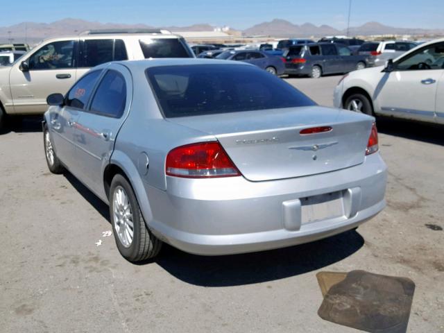 1C3EL46X44N415456 - 2004 CHRYSLER SEBRING LX SILVER photo 3