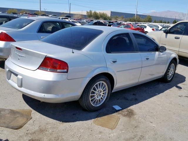 1C3EL46X44N415456 - 2004 CHRYSLER SEBRING LX SILVER photo 4