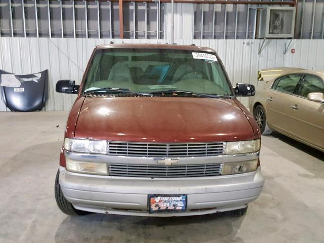 1GNDM19W0XB155477 - 1999 CHEVROLET ASTRO MAROON photo 10