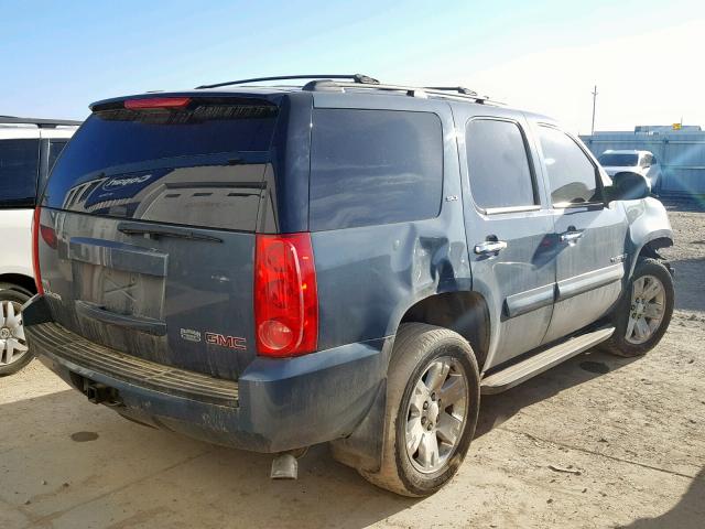 1GKFK13078J208974 - 2008 GMC YUKON BLUE photo 4