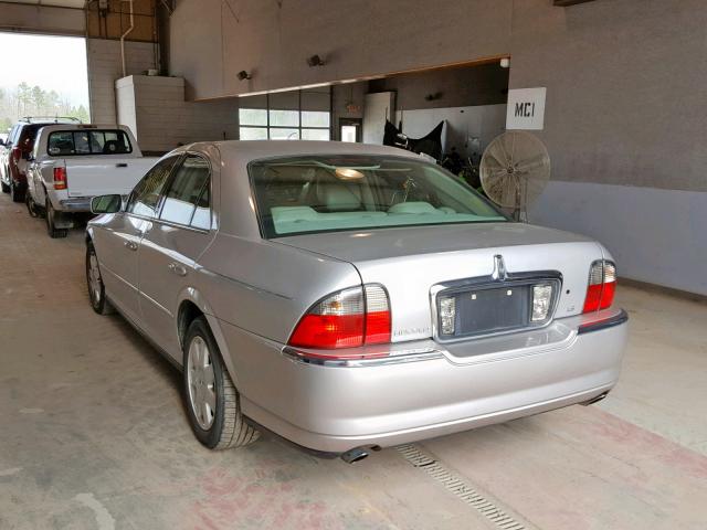 1LNHM86S84Y664046 - 2004 LINCOLN LS SILVER photo 3
