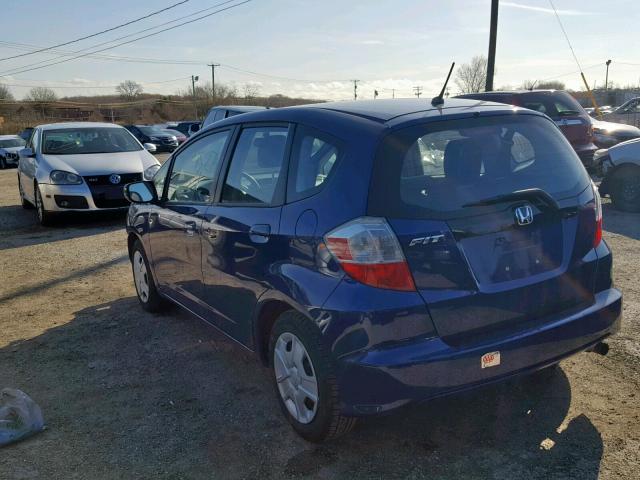 JHMGE8H37DC032475 - 2013 HONDA FIT BLUE photo 3