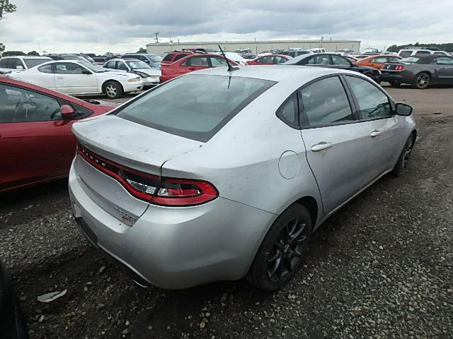 1C3CDFBH4DD157296 - 2013 DODGE DART SXT SILVER photo 4