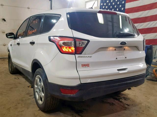 1FMCU0F75HUF00189 - 2017 FORD ESCAPE S WHITE photo 3