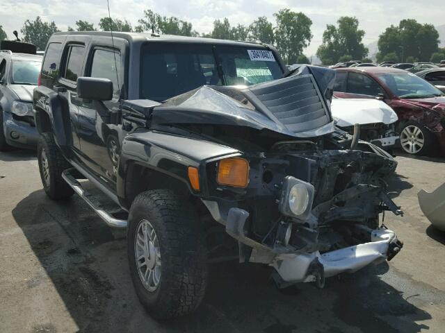 5GTEN13E298144158 - 2009 HUMMER H3 BLACK photo 1