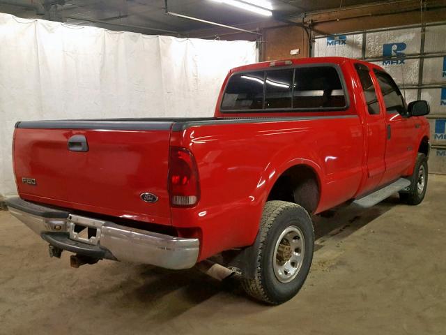 1FTSX31FX2EB81252 - 2002 FORD F350 SRW S RED photo 4