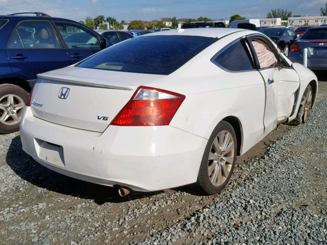 1HGCS22878A014815 - 2008 HONDA ACCORD EXL WHITE photo 4