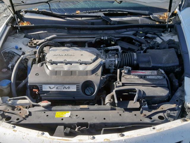 1HGCS22878A014815 - 2008 HONDA ACCORD EXL WHITE photo 7