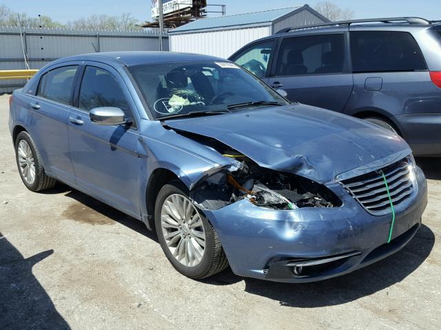 1C3BC2FGXBN607386 - 2011 CHRYSLER 200 LIMITE BLUE photo 1