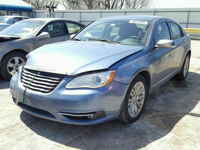 1C3BC2FGXBN607386 - 2011 CHRYSLER 200 LIMITE BLUE photo 2